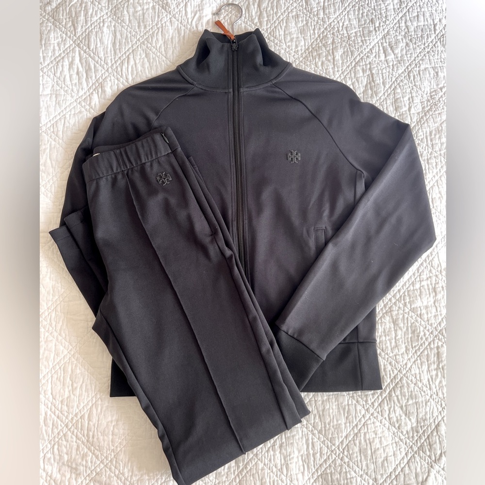 Tory Burch Tory Sport Retroknit Black Track Suit S